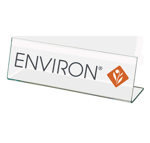 Environ - White Acrylic Slant Easel (11x4)