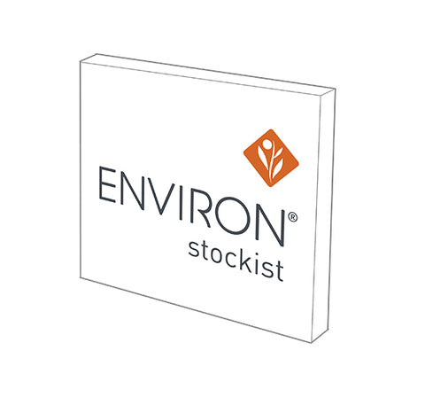 Environ Stockist - White Acrylic Block (7x4.5)